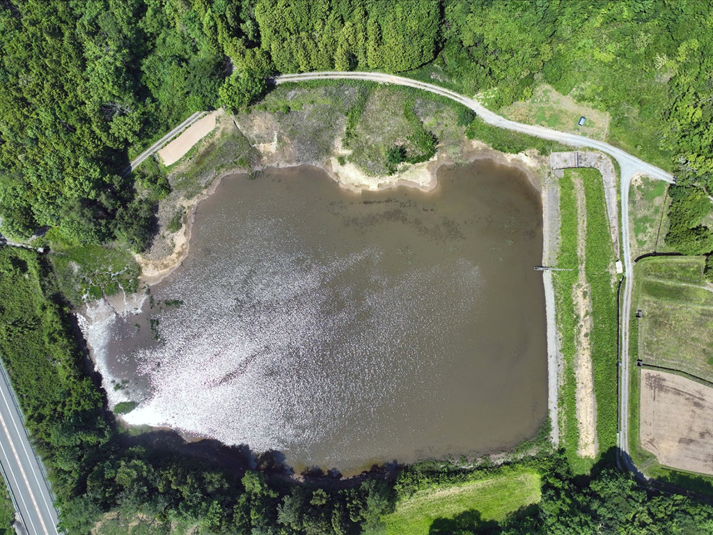 古堤ため池施工前