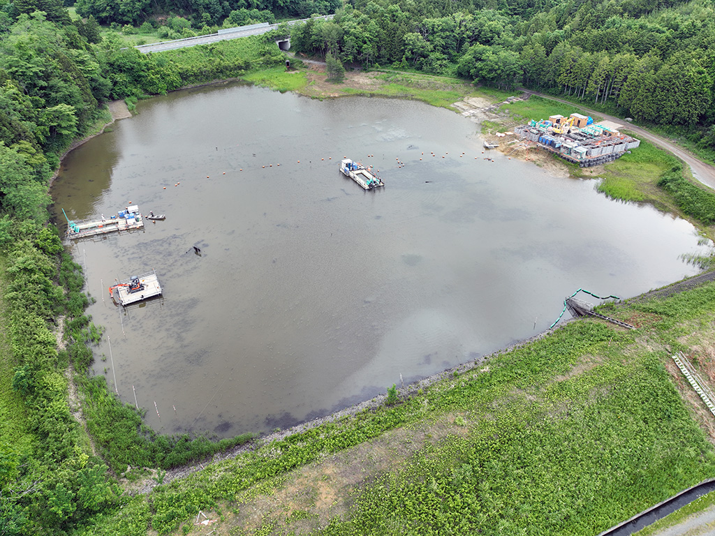 ポンプ浚渫状況