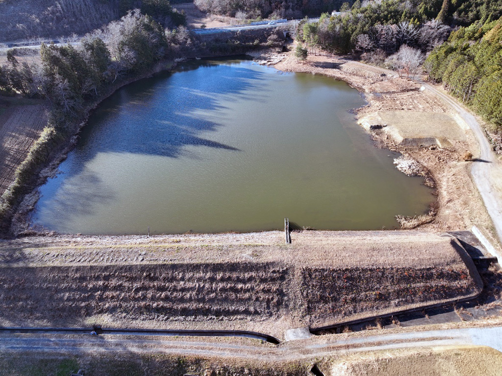 古堤ため池竣工
