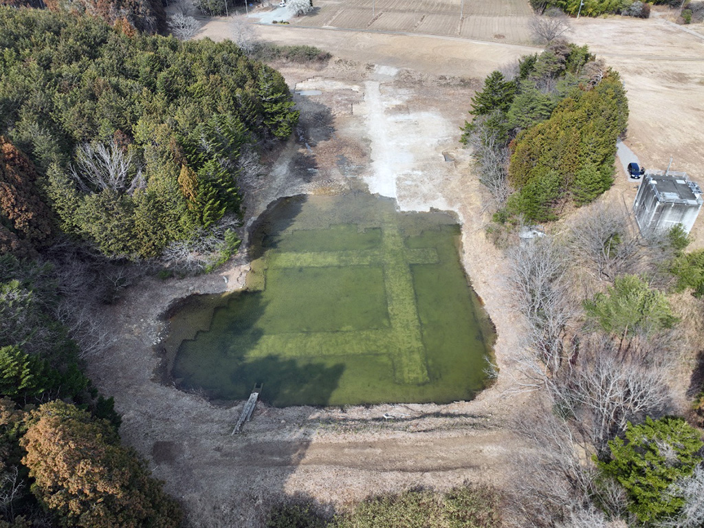 堤上第２ため池　竣工